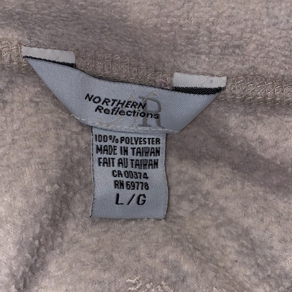 Vintage Northern Reflections Zip Snow Flake Fleecy - Picture 6 of 7